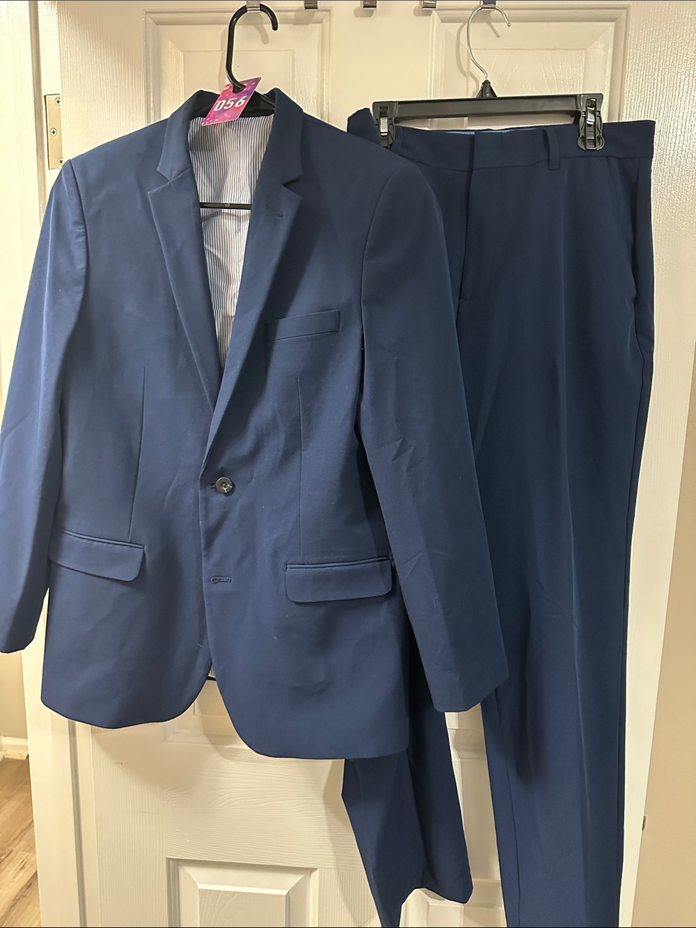Izod Men's Navy Two-Piece Suit Blazer and Trousers
